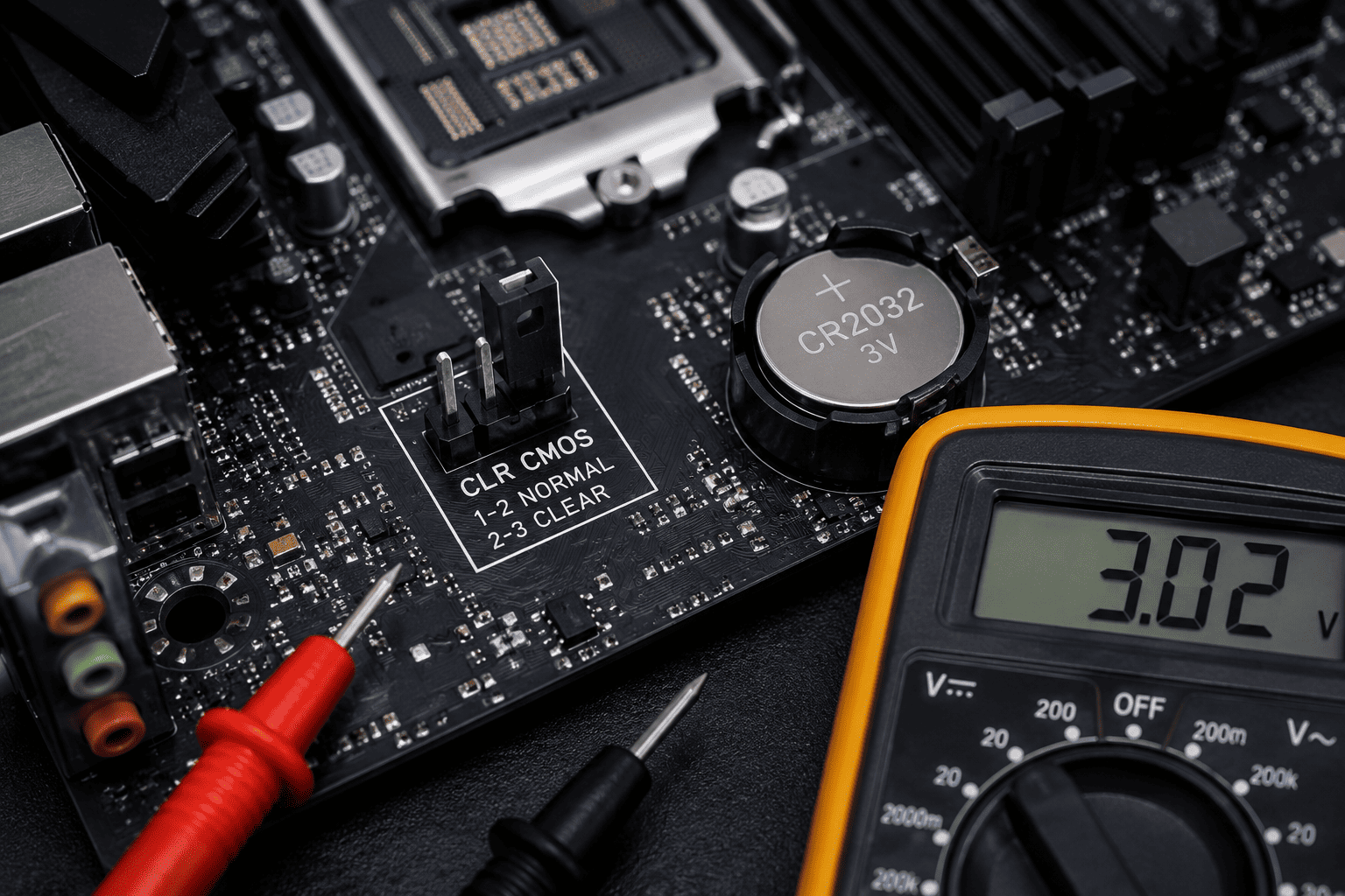 BIOS Reset Didn’t Fix It? Check the Clear CMOS Jumper Position and Battery Voltage 