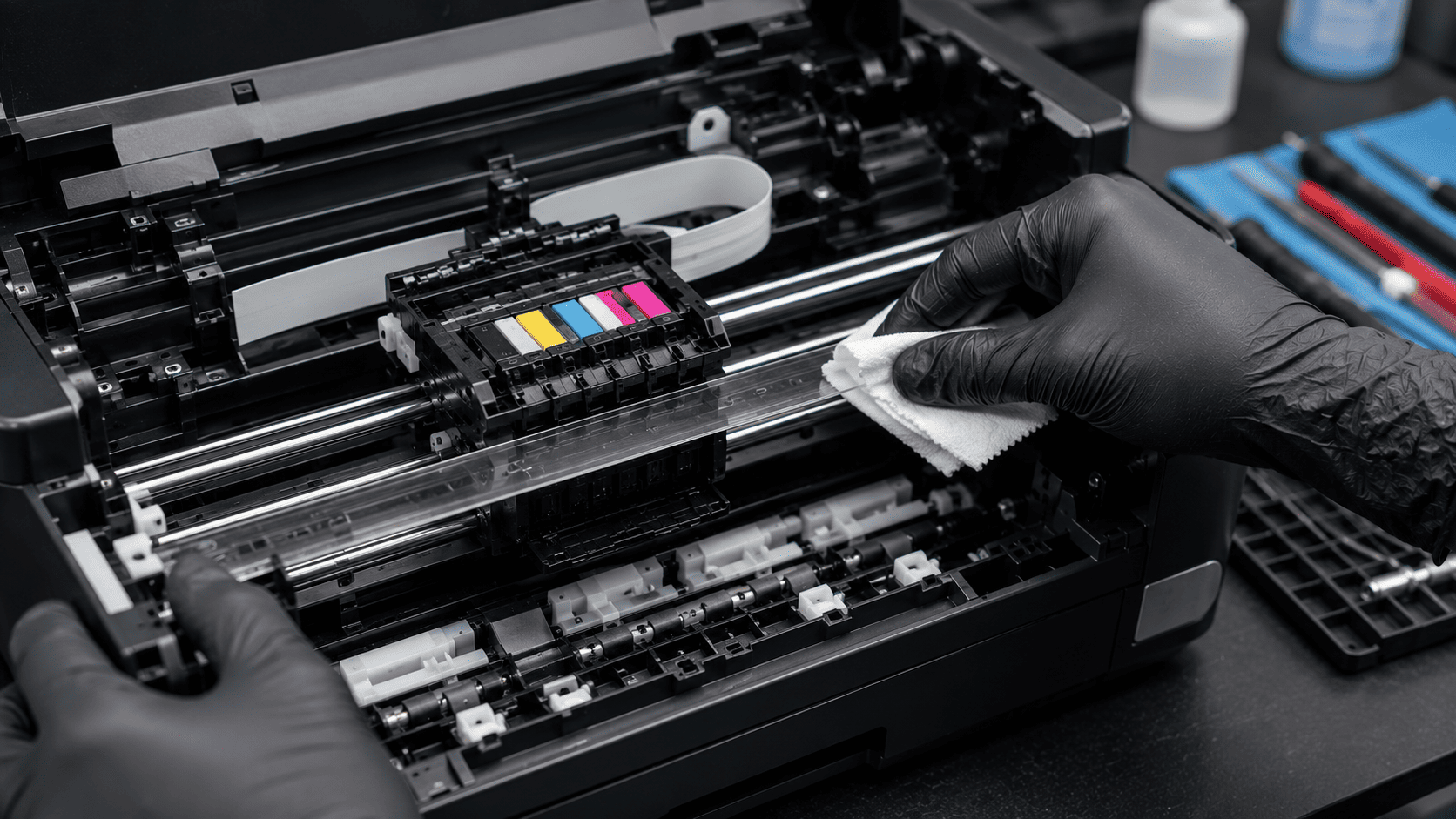 How to Clean a Printer’s Encoder Strip and Why a Dirty One Causes Carriage Crashes 