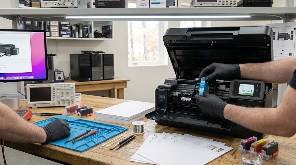 Fixing an Inkjet Printer That Prints Blank Pages After a Cartridge Change