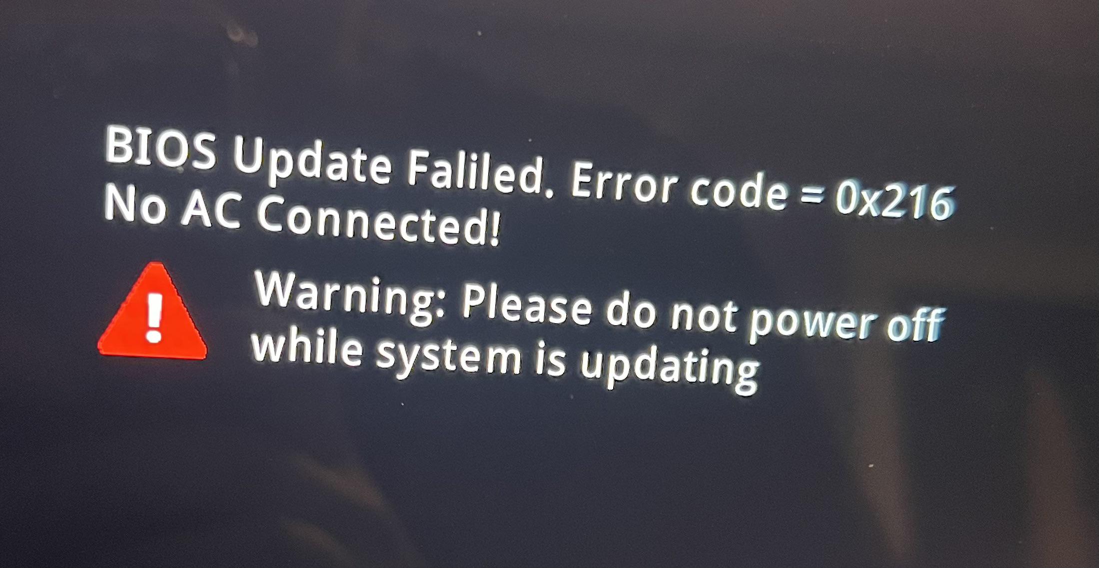 BIOS Update Failed on Laptop: Recovery Methods Without a Service Center 