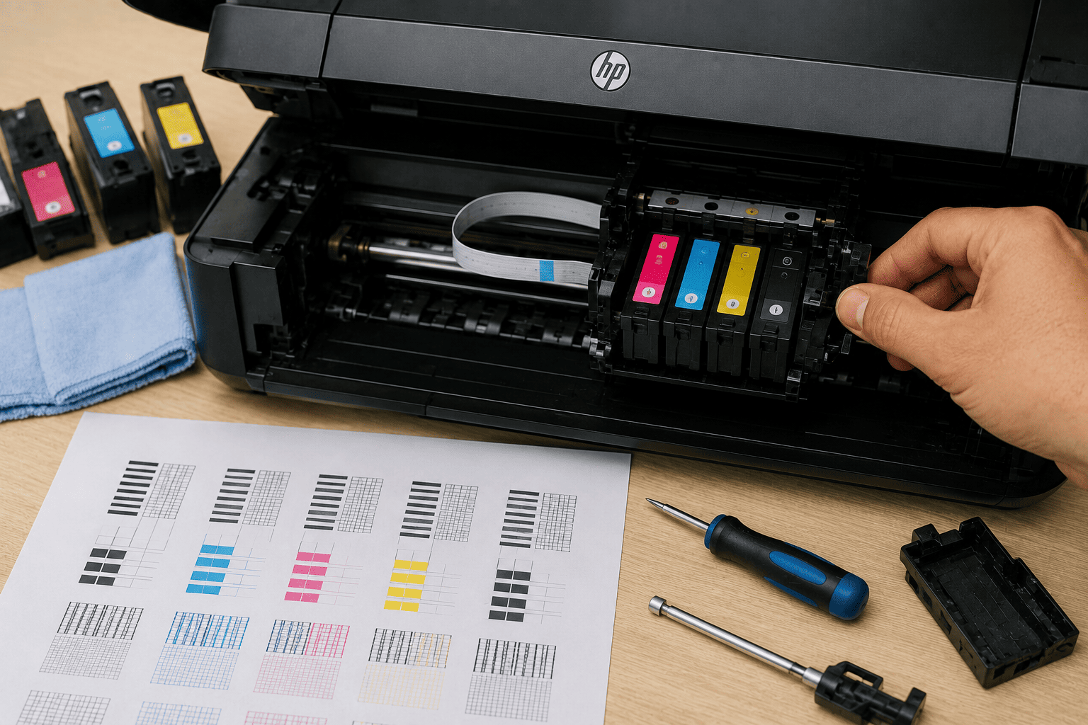 How to Manually Align Printhead on Older HP Printers Without the Software