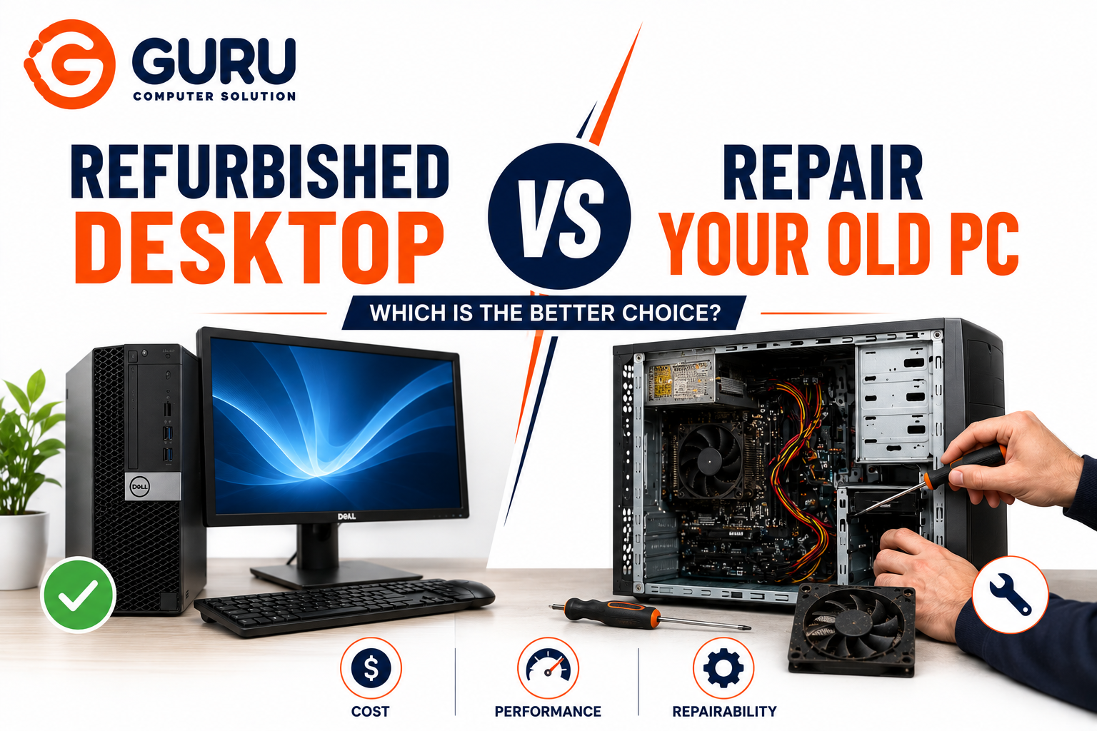 Refurbished Desktop vs Repairing Your Old PC: What Makes More Sense?