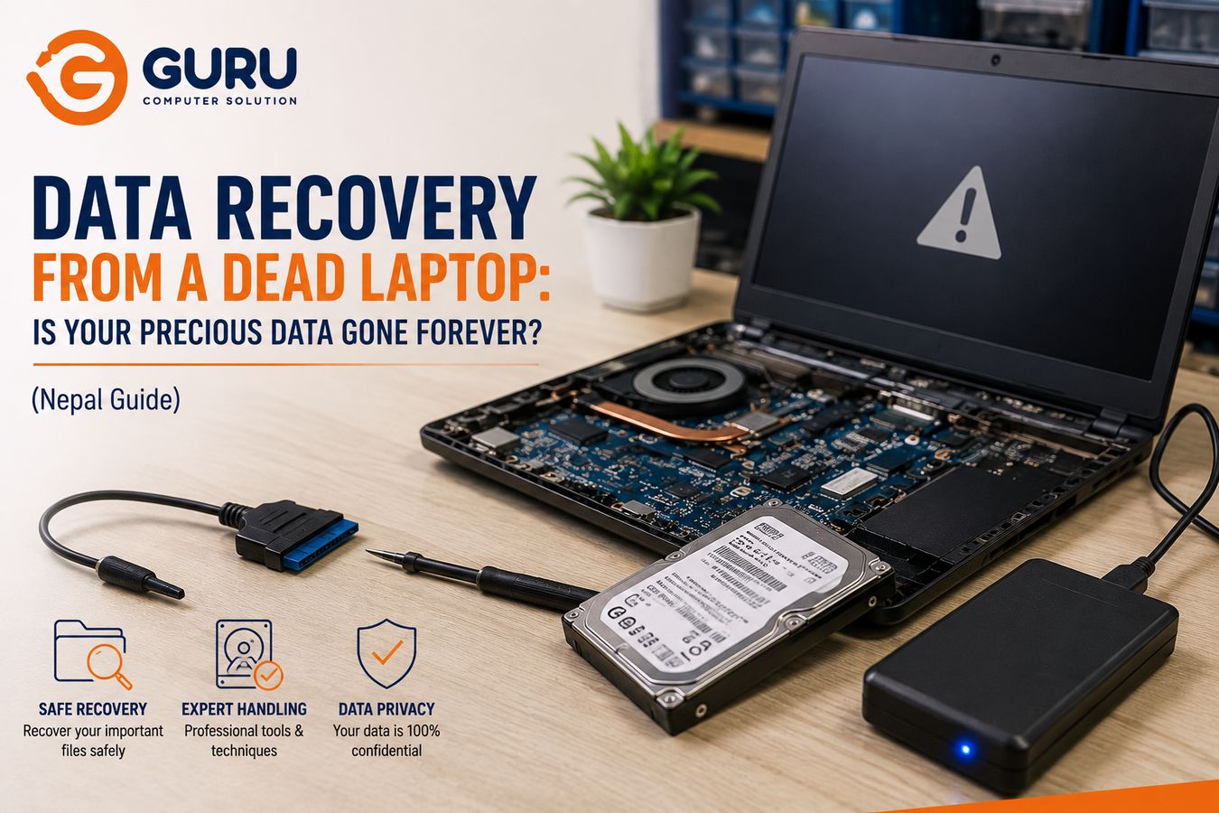 Data Recovery from a Dead Laptop: Is Your Precious Data Gone Forever? (Nepal Guide)