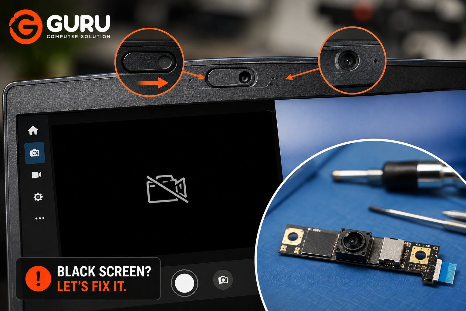 Why Your Laptop Camera Shows a Black Screen: Fixing the Privacy Shutter and Hardware Issues 