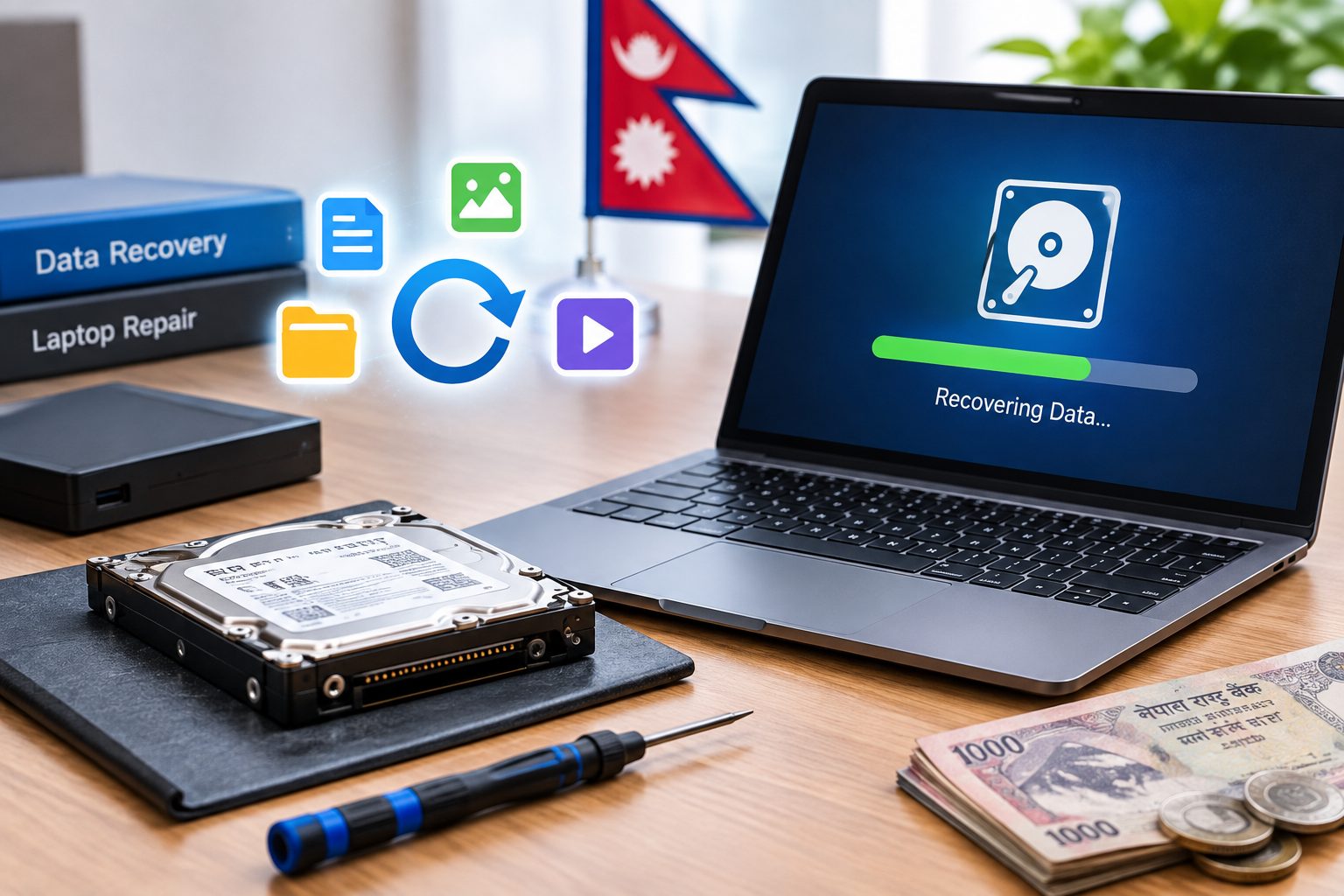 Laptop Data Recovery Price in Nepal – HDD, SSD & Deleted File Recovery 