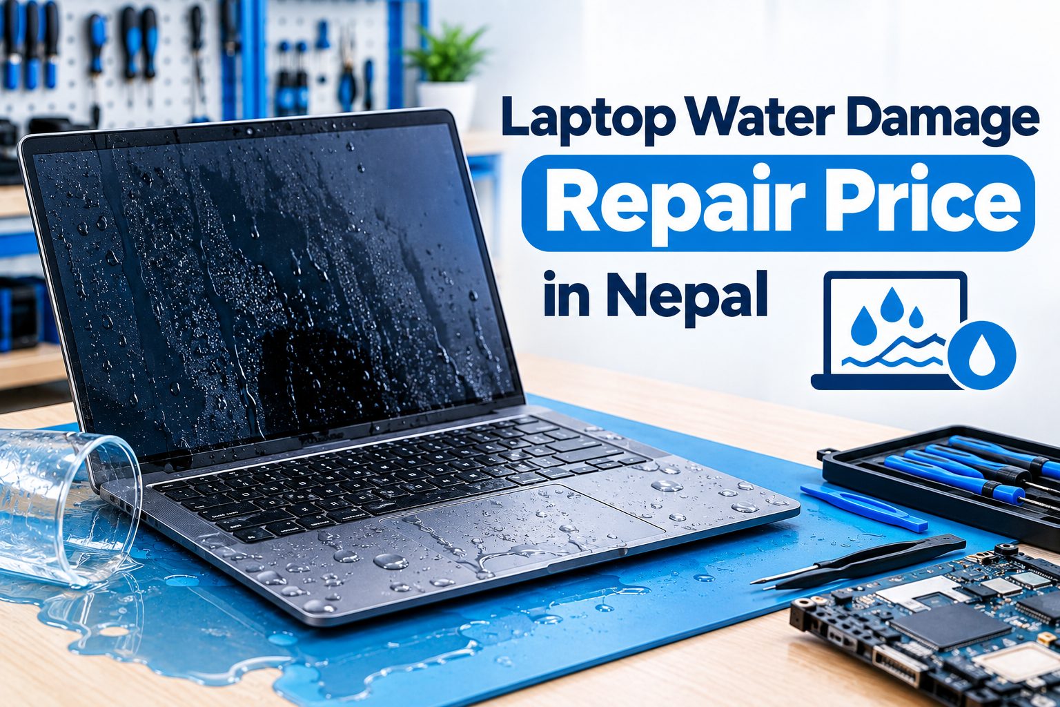 Laptop Water Damage Repair Price in Nepal – Liquid & Spill Damage Repair 