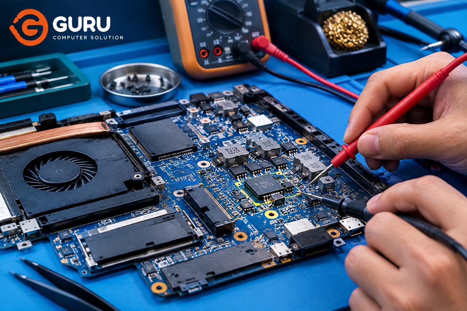 Laptop DC-DC / MOSFET / Power Section Repair in Nepal